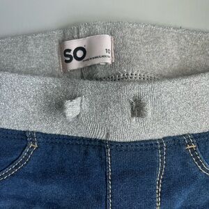 SO girls stretch jean jeggings size 10